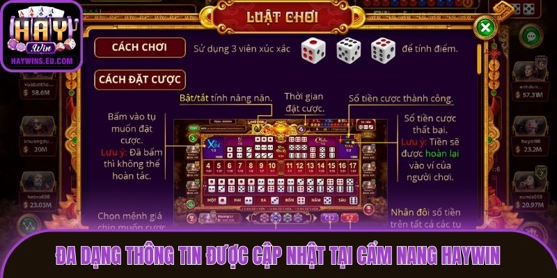 Đa dạng thông tin được cập nhật tại cẩm nang Haywin