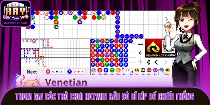 Tham gia các trò chơi Haywin cần có bí kíp để chiến thắng